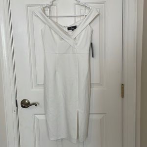 Lulu’s off the shoulder white dress
